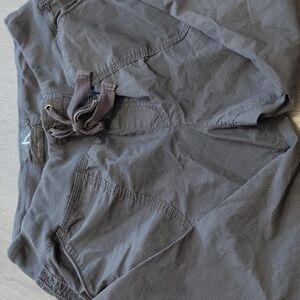 Calvin Klein Men Cargo Pants Drawstring Waist Tapered Leg Gray Size S